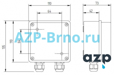 Источник безопасного питания 220/12В ZAC 1/36L AZP Brno Чехия (фото, схема)